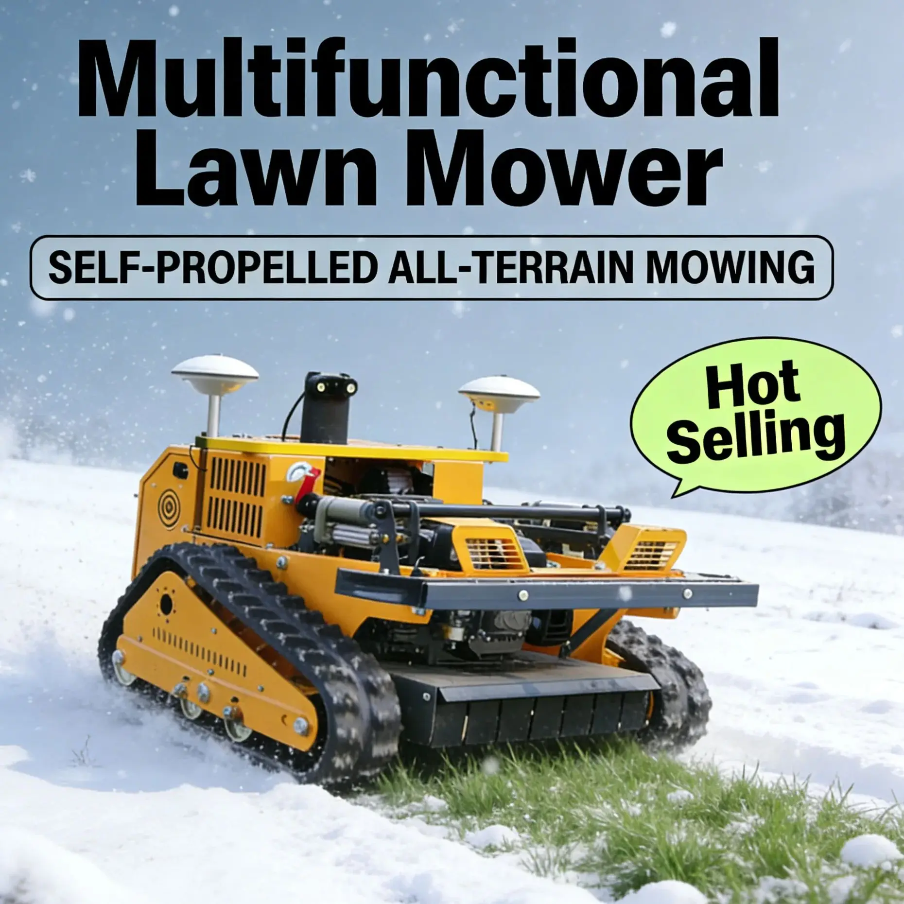 

Индивидуальное заводское производство GPS вездеходная лопата для удаления снега, газонокосилка для снега, ширина резки 550 мм, гусеничная газонокосилка