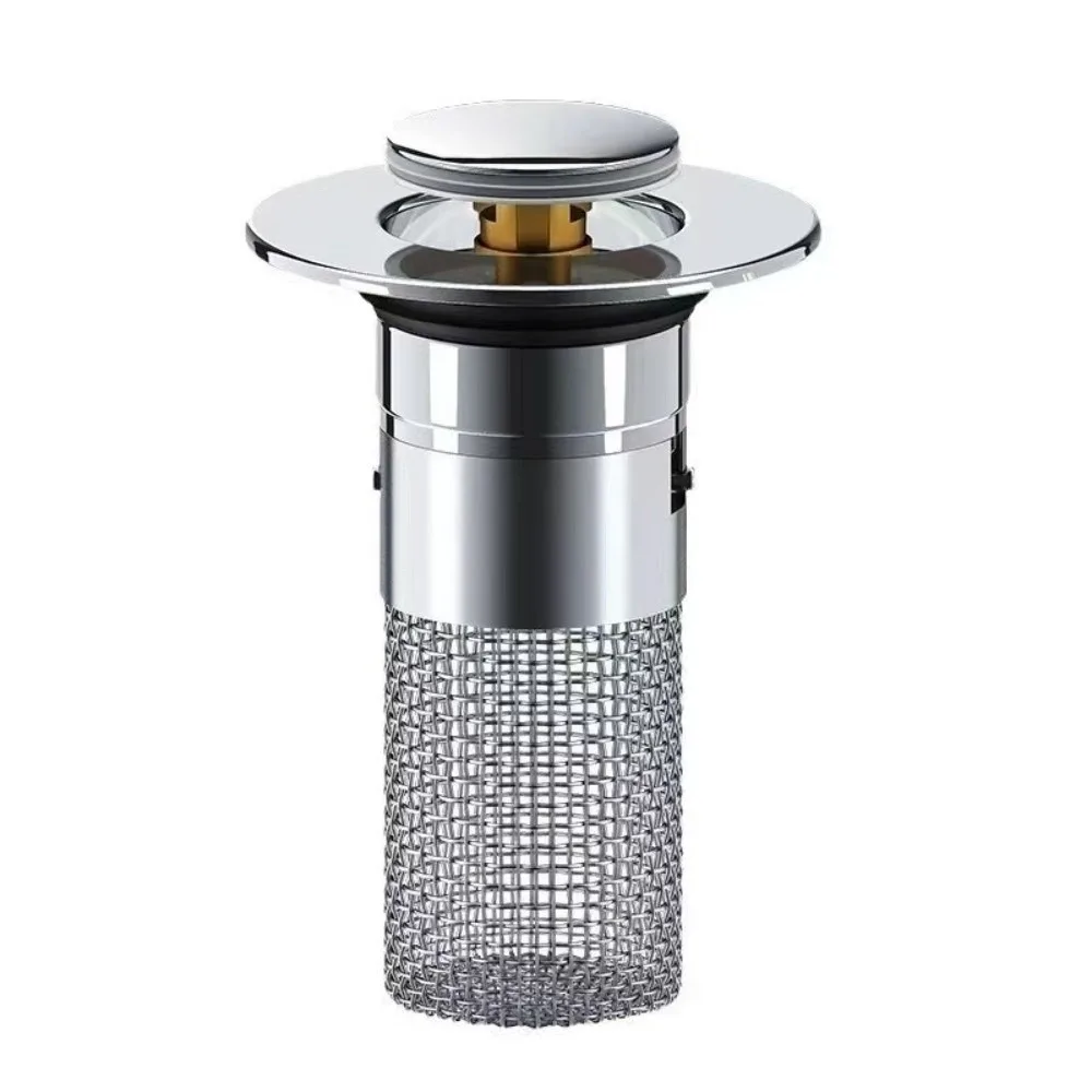 Plastic Floor Drain Filter Mesh Anti-clog Sealing Cover Washbasin Bounce Core Hair Trap Multifunctional Shower Leak Net