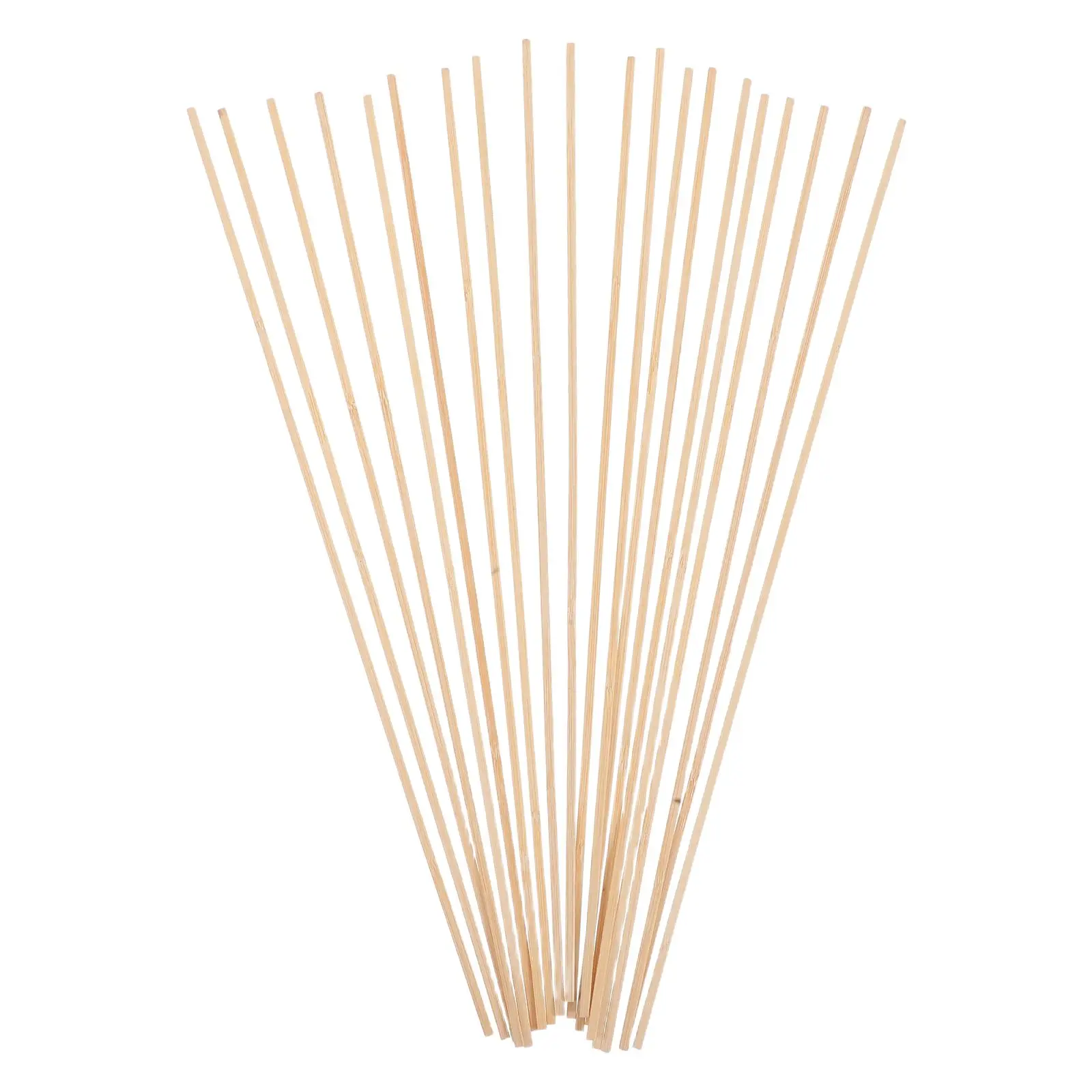 20 Pcs Kite Supports Bamboo Strips Craft Kits for Kids Material Weaving Materials Rods DIY Beige Flat Sticks Crafting Child