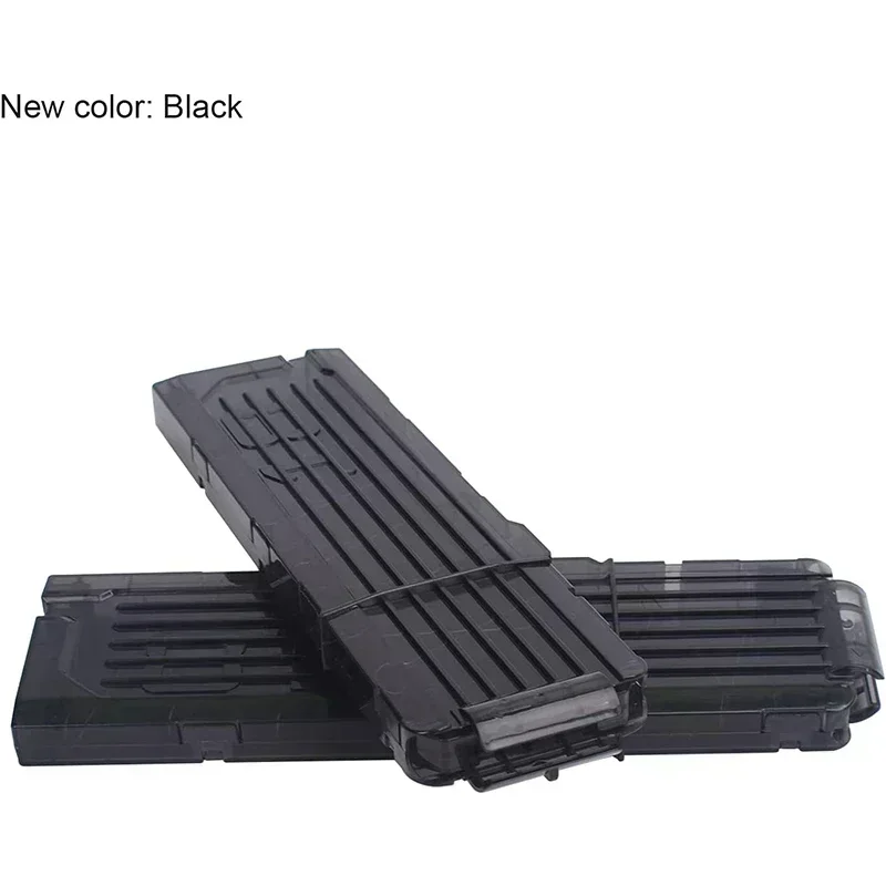 Clips de fléchettes souples HOT1/4 pièces, Clips de recharge rapide à 18 fléchettes, Clips de magazines pour pistolet à fléchettes jouet Nerf (noir)