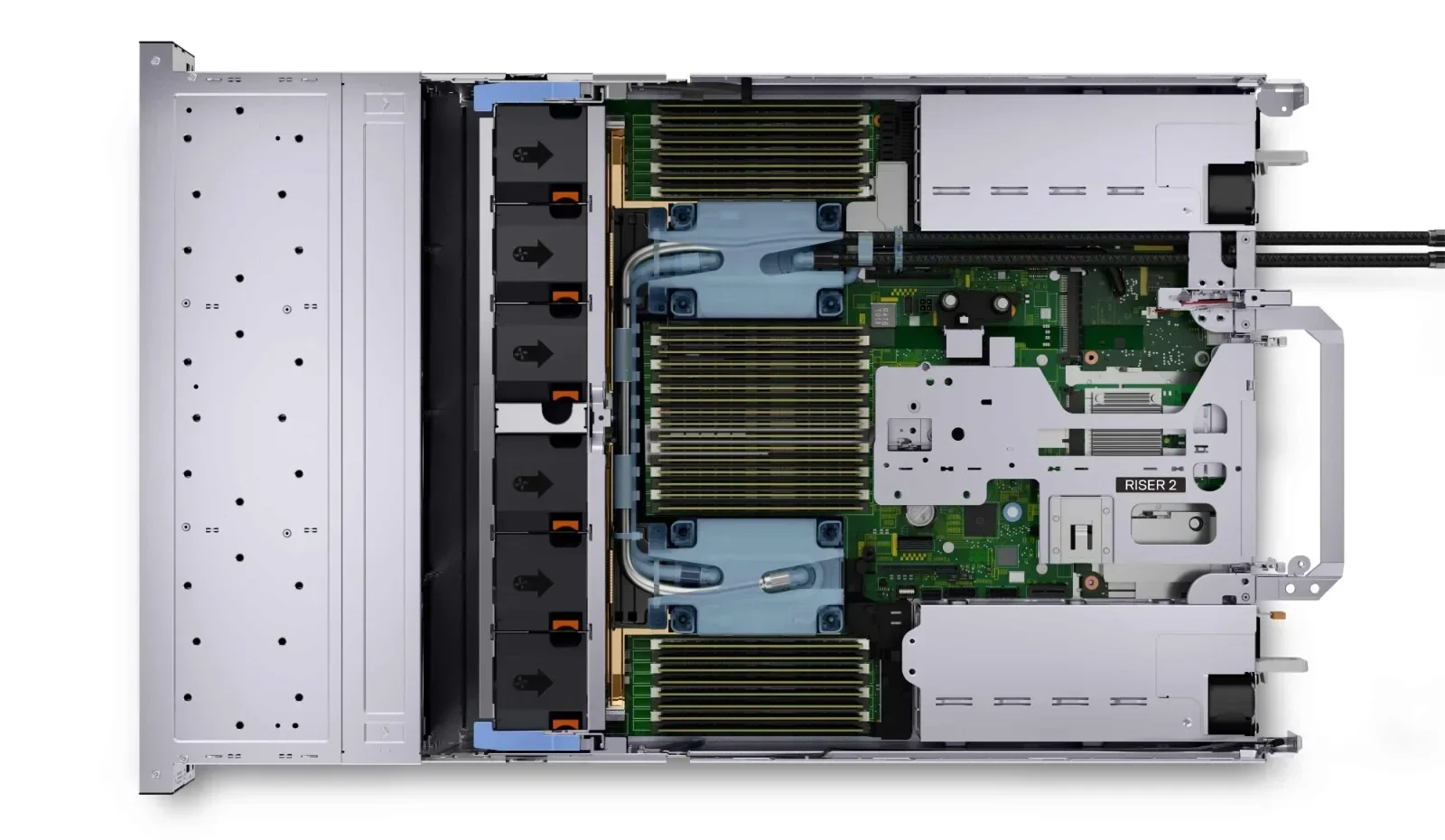 PowerEdge R750หน่วยประมวลผล Xeon 4310เงิน480G SSD 4*16GB เมมโมรี2U แร็คเซิร์ฟเวอร์ R750ในสต็อก