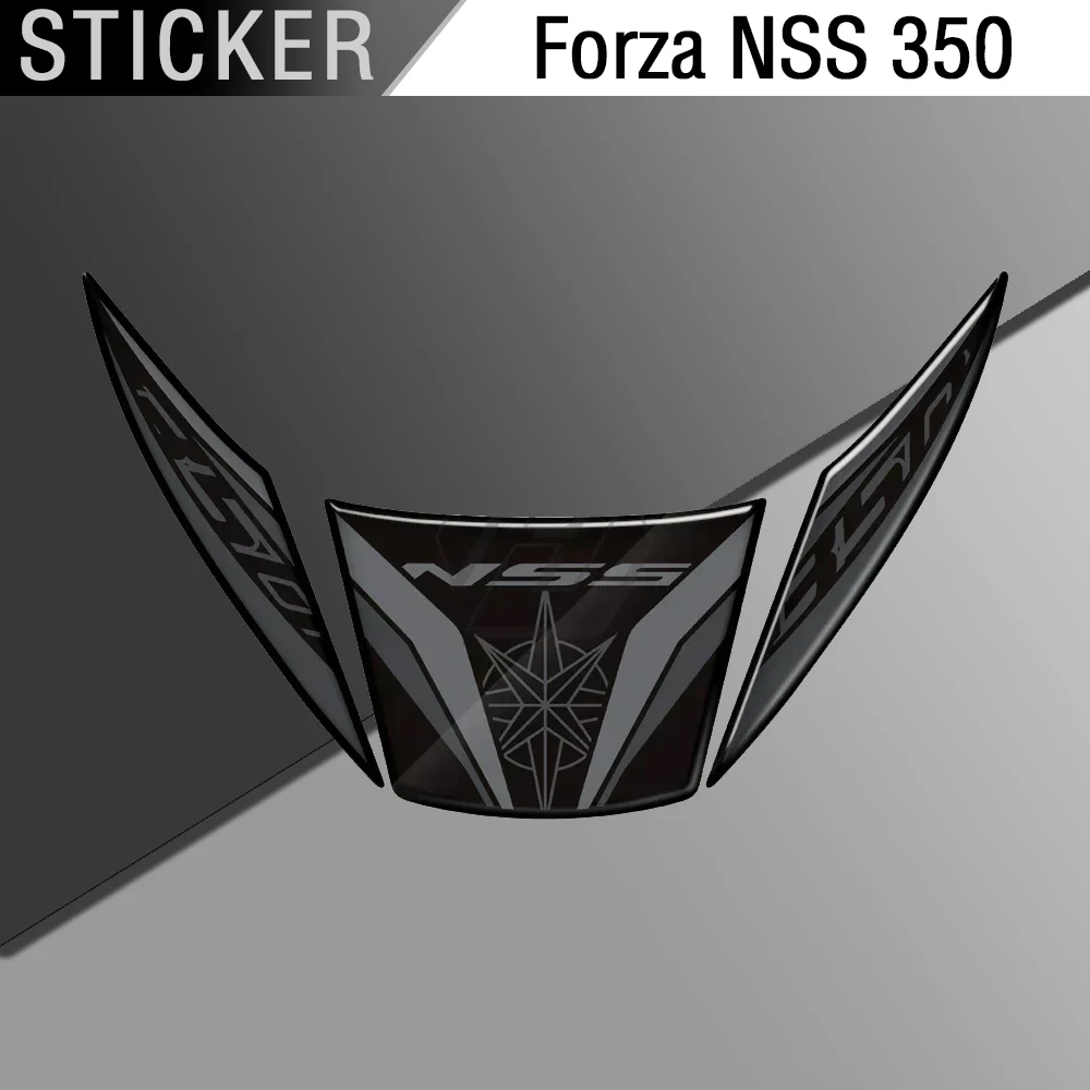 

Для мотоцикла Honda Forza NSS 350 2023, комплект 3D-наклеек на заднее крыло из смолы