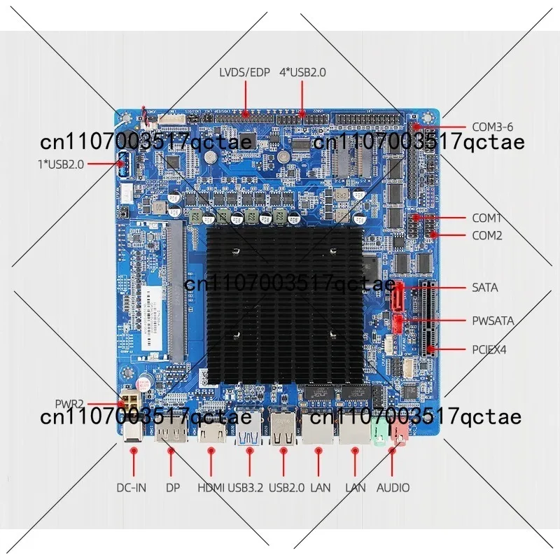 12th Generation N100 Motherboard Itx Low Power Consumption N305 N97 Industrial Control Board 2.5G Dual Network Lvds