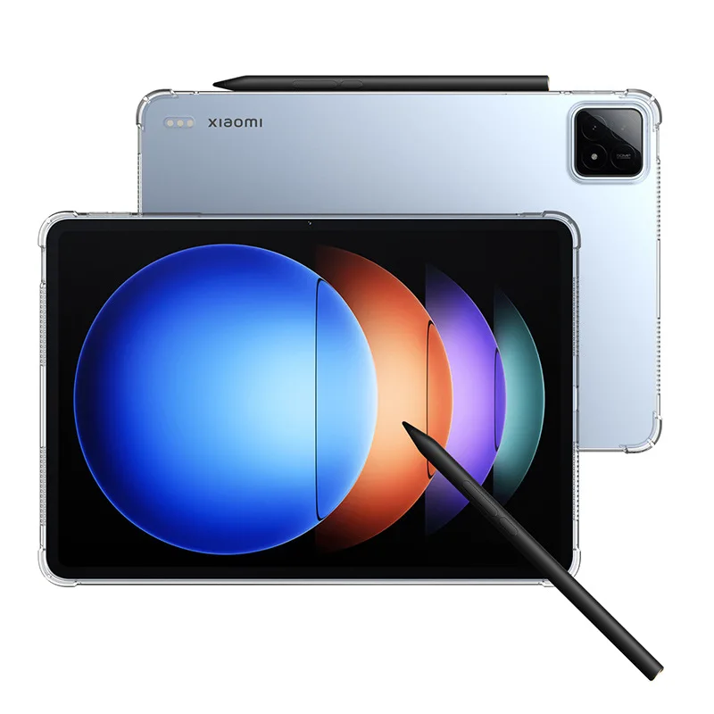 Transparent TPU Soft Back Cover for Xiaomi Pad 6S pro 12.4' Protective Tablet Case with Gift Compatible with Xiaomi Pad 6S pro