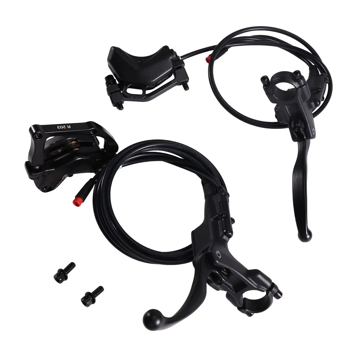 giftnew For GT2000 Electric Bicycle Hydraulic Oil Brake Left / Right Brake Lever Replacement Accessories