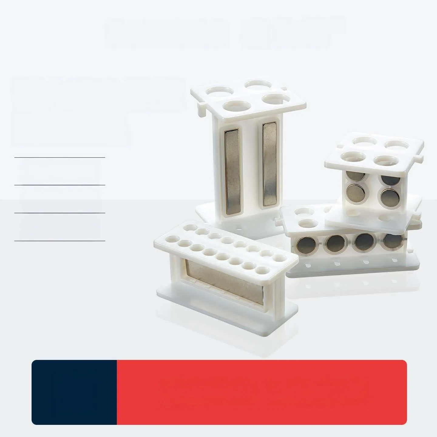 Plastic Centrifuge Tube Magnetic Holder 0.2ml/1.5ml/2ml/10ml/15ml/50ml Biological Magnetic Beads Separator Treated with Strong m