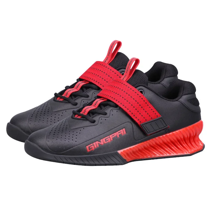 

2023 New Weight Lifting Training Shoe Couples Leather Squat Shoes Men Women Luxury Brand Gym Shoes Unisex Size 37-46