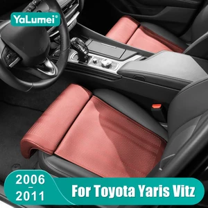 For Toyota Yaris Vitz 2006 2007 2008 2009 2010 2011 Universal Car Leg Support Pillow Extension Pad Leather Accessories