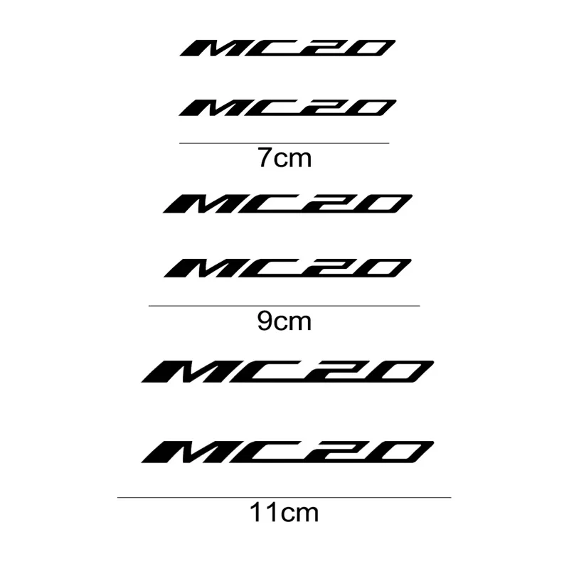 3 Sized Caliper Cover Refitted Decals Car Stickers for Maserati MC20 Logo Ghibli GranSport Quattroport Levante GranTurismo MC12
