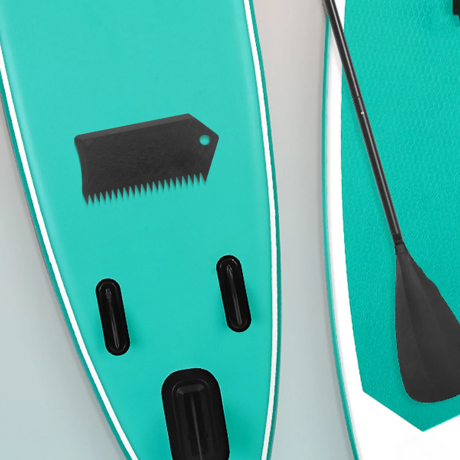 Carbon Fiber Pattern Surfboard Wax Comb Single Pack Stylish Unique Design Keyless Easy Carry Wax Removing Comb for All