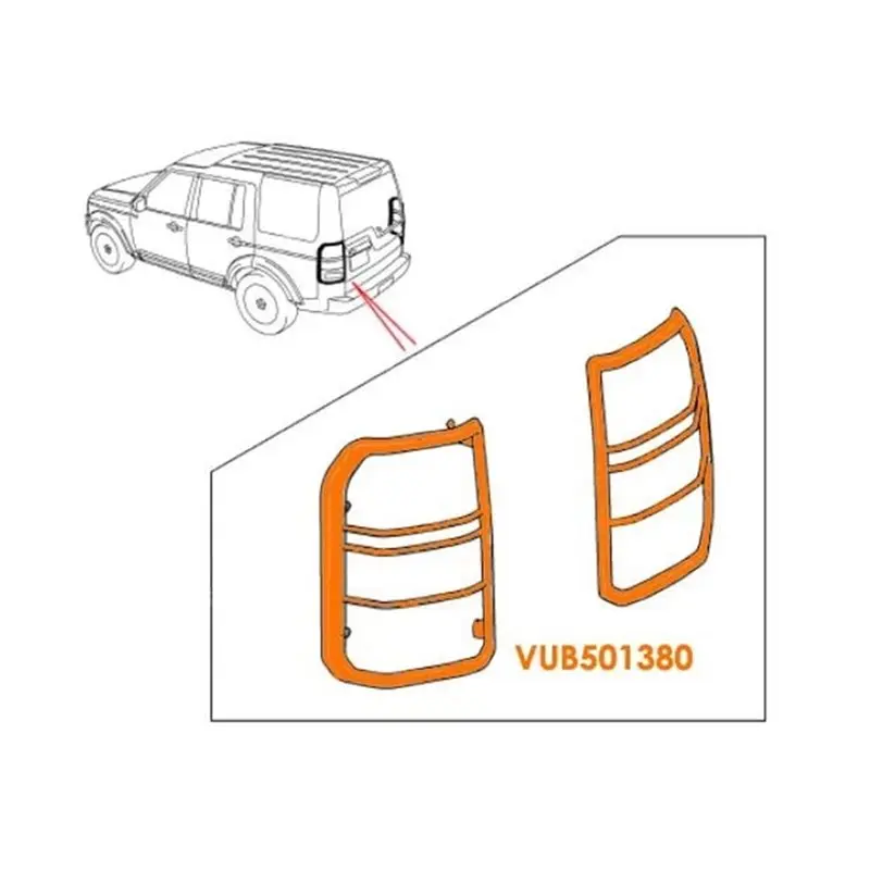 New Rear Light Guards Tail Lamp Set VUB501380 For Land Rover LR3 Discovery 3 2005-2009