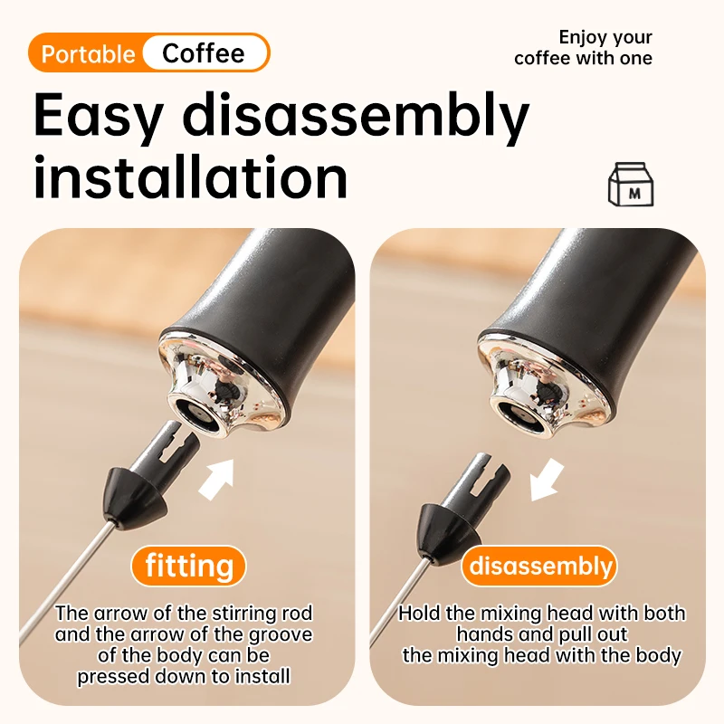 휴대용 전기 우유 거품기 강력한 믹서 커피 라떼 카푸치노에 적합 이상적인 선물 선택