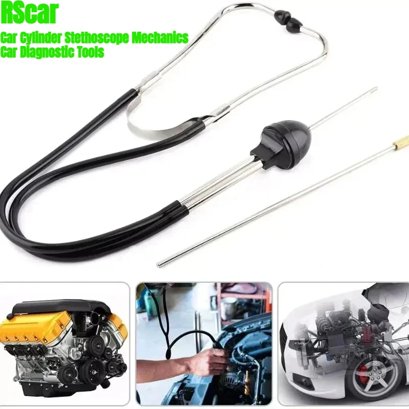 

Car Cylinder Stethoscope Mechanics Stethoscope Car Engine Block Diagnostic Automotive Hearing Tool for Car Examination Tool