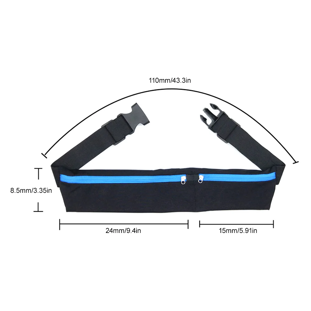 Sports Bag Waterproof Adjustable Anti-theft Pack Sport Belt Bag Running Waist Pocket Bag Outdoor Jogging Cycling Running Bag