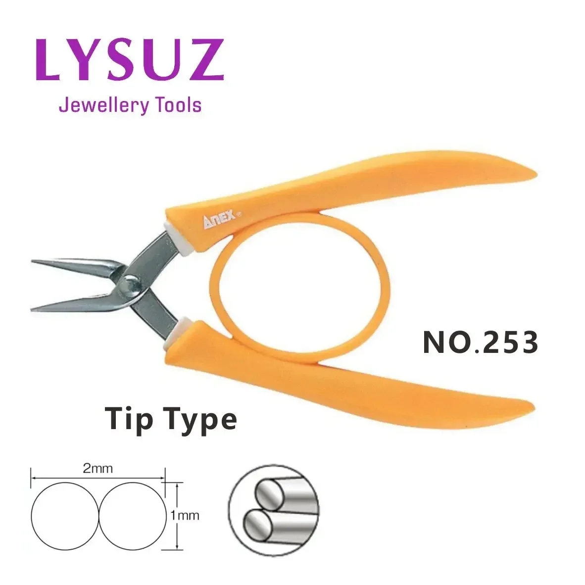 Japan ANEX Stainless Steel Pliers Rubber Grip 251 252 253 Jewelry DIY Hand Tool view 4