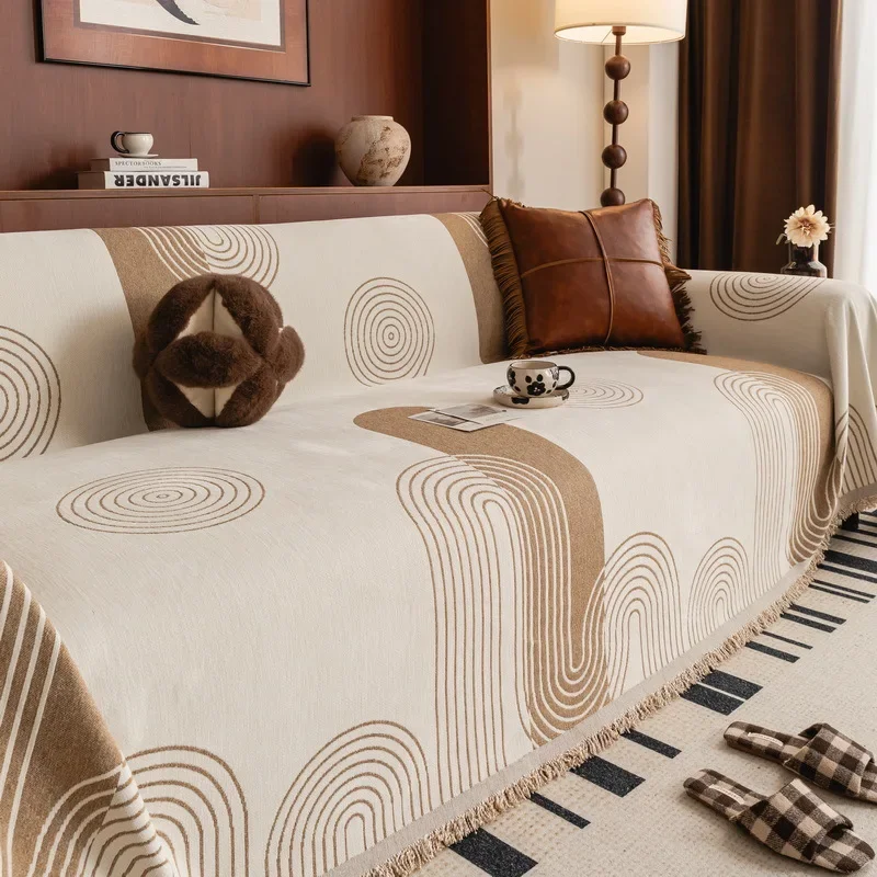 

Plush Sofa Covers Nordic Style Couch Towel Non-slip Sofas Cushion All-inclusive Sofa Blanket Living Room Home Housse De Canapé