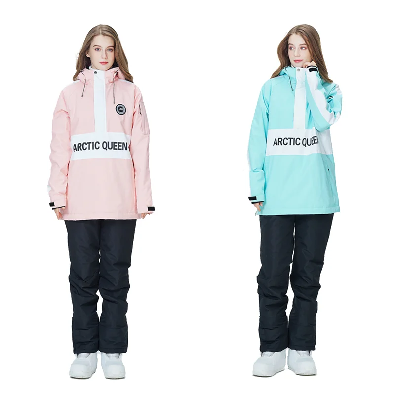 

Couples New Ski Suit Hoodies Skiing Snowboarding Thermal Jacket Pants Sets Men Women Waterproof Windproof Snow Fashion Costumes
