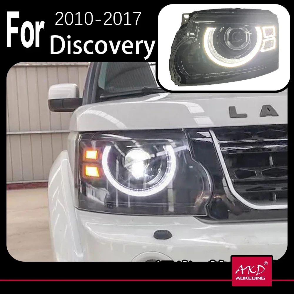 Car Styling for Discovery Headlights 2009-2018 Discovery 4 LED Headlight Dynamic Signal Animation DRL Accessories