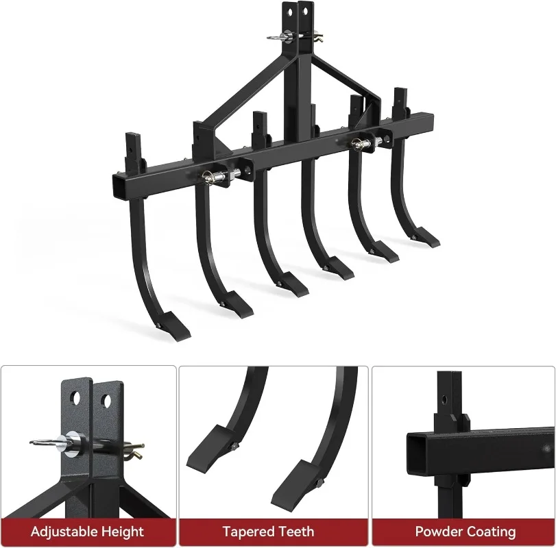 

48-дюймовый сверхмощный съемный долото-пульный скарификатор с 6 хвостовиками скарификатора для тракторов CAT-1