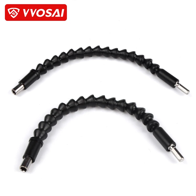 VVOSAI 290mm Electronics Drill Black Flexible Shaft Bits Extention Bit Holder Connect Link