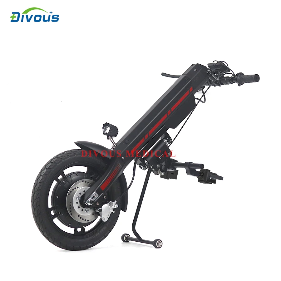 Coofull Disabled Mobility Scooter 800W Motor Handcycle Elderly Manual Sport Wheelchair Attachment Power Device Electric Handbike