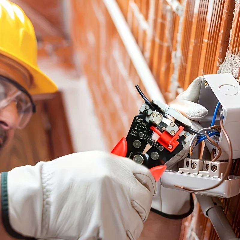 Automatische Multifunktionale Abisolierzange Multifunktionales Kabelabisolier- und Crimpwerkzeug für Elektriker DIY-Reparatur – Detail 5