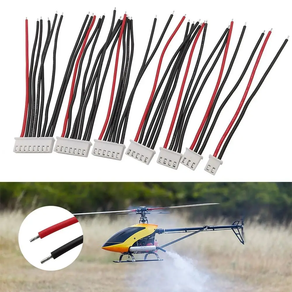 10CM RC Lipo Battery Balancer Charger Plug 22AWG Silicone Wire Connector 2.54mm Pitch Connector Plug Wire JST-XH Balancer Cable