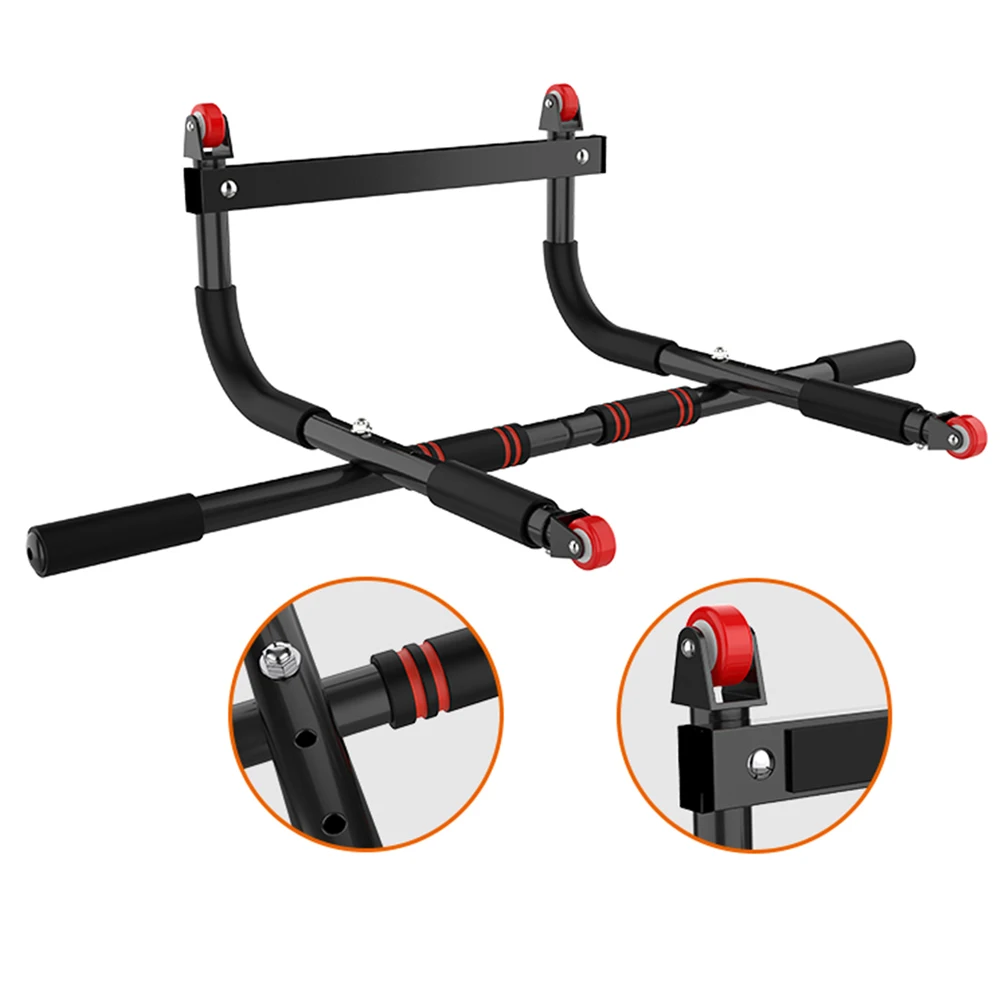 Home Wall Mounted Horizontal Bars Detachable Without Punching Wide Gym Workout Chin Pull Up Training Bar Sport Fitness Equipment