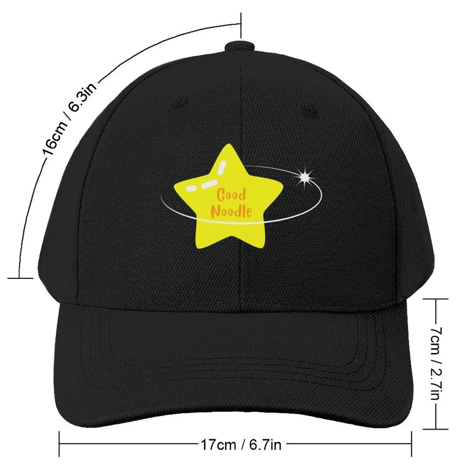 1 Big Good Noodle Award Star Yellow Classic T-Shirt Baseball Cap Golf tea Hat black Thermal Visor Caps For Women Men's