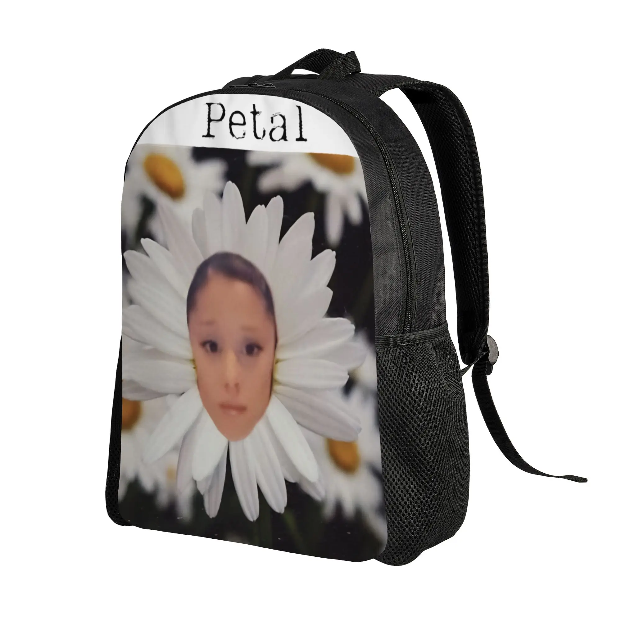 Ariana Grande Petal Album  Backpack Male  Print Backpacks Polyester Fashion School Bags Outdoor Style Colorful Rucksack