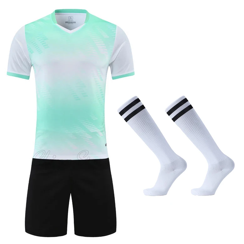 Men Soccer Jerseys Sets 2024 Boys Girls Football Shirts Sportswear Youth Kids Football Training Uniforms Tracksuits with Socks