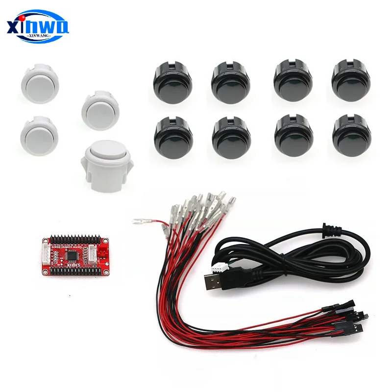 Diy Hitbox Controller Kit 24mm Push Button USB Arcade Game