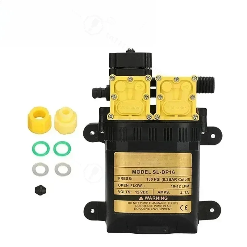 12V 220V 7A 10L/min ( AUTO /Reflux ) High Pressure Agricultural Electric Water Pump Water Sprayer Pumps Dual-Core Power Electric