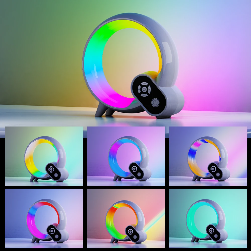 Bedroom Wake-up Light With Sleep White Noise Companion For Heavy Sleepers Glow-in-the-dark Sunset Light for Children and Adults