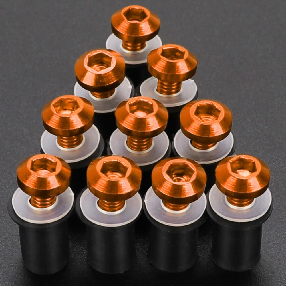 

M5 10PCS Fairing Bolts Kit For 390 640 790 1050 1190 Adventure 1290 Super Adventure 890 Adventure R Windshield Screw Rubber Nuts