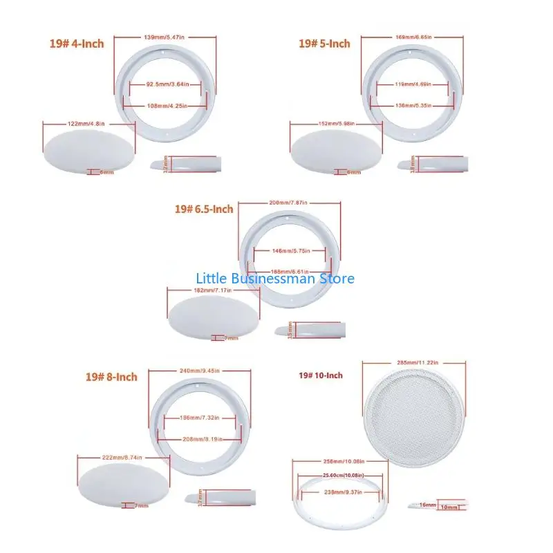 Hintergrundgeräusch-Lautsprecherabdeckung mit ABS-Verkleidung und Metallgitter M76A – Detail 5