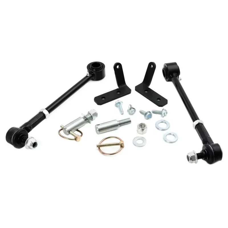 AP01 Adjustable Front Sway Bar Link Quick Disconnects for Jeep Wrangler TJ 4 to 6 Inch Lift YZ742