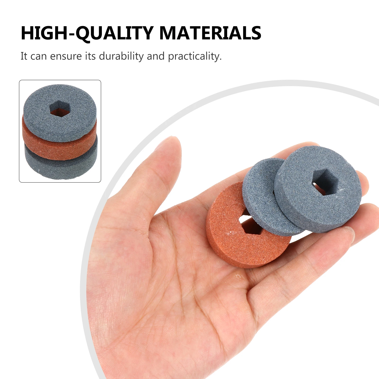 4pcs Whetstone Brush Polishing Wheel Sharpener Grinding Wheels Sanding Plastic Quality Fine Replacement