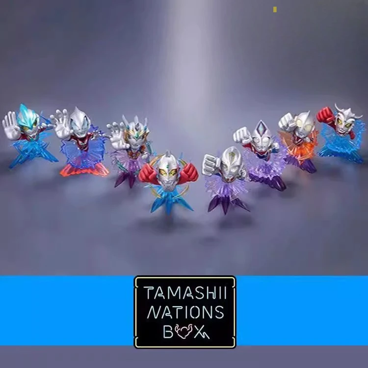 TAMASHII Nations Box Q-versie Ultraman Blind Box Tweede editie met de debuutvormen van Ultra Severn, Zeta en Leo