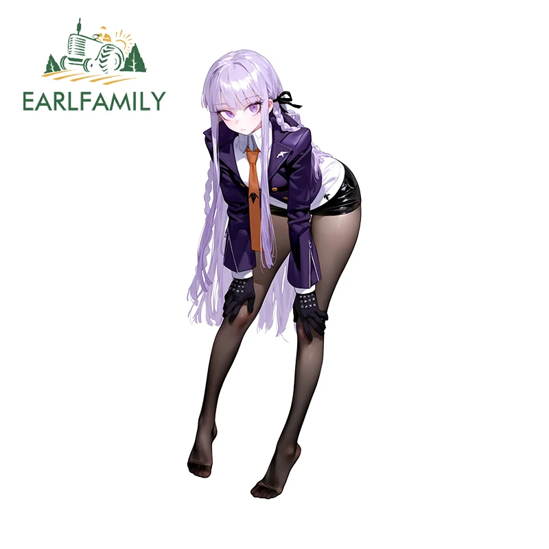 EARLFAMILY For anime Kyoko kirigiri Car Stickers seductive girl Graffiti design Decals nice Rearview mirror Car Door Protector