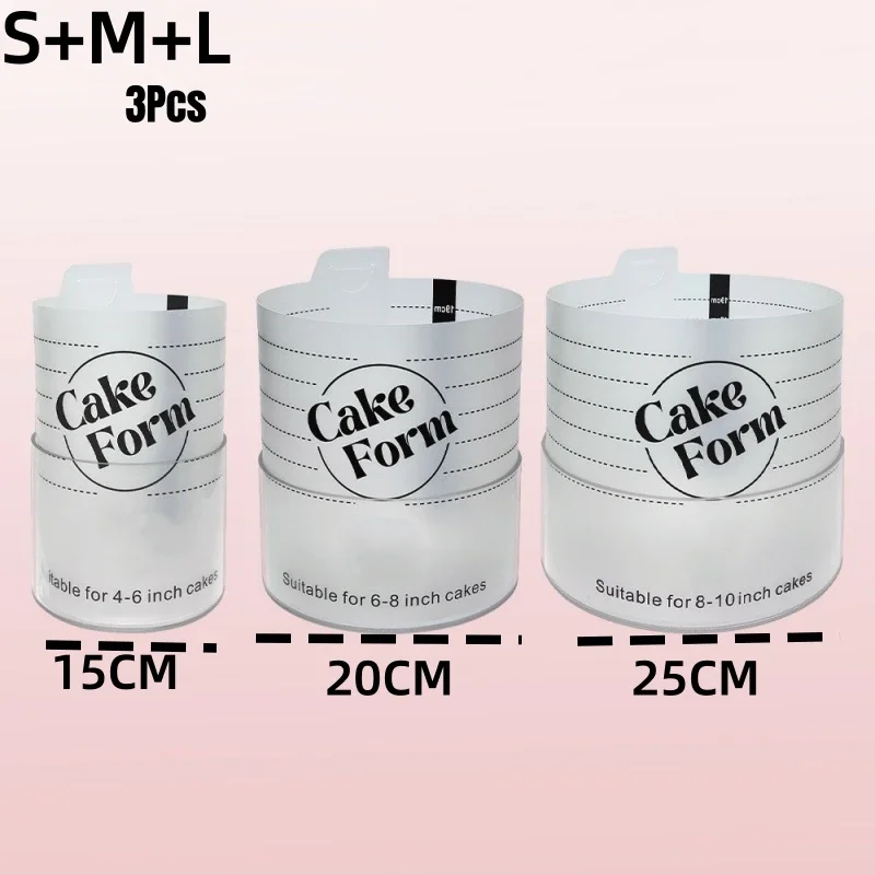 Ronde Verstelbare Cake Ring Mold Intrekbare Fondant Gereedschap Mousse Cake Ring Acryl Cirkel Bakring DIY Mousse Cakevorm - afbeelding 1