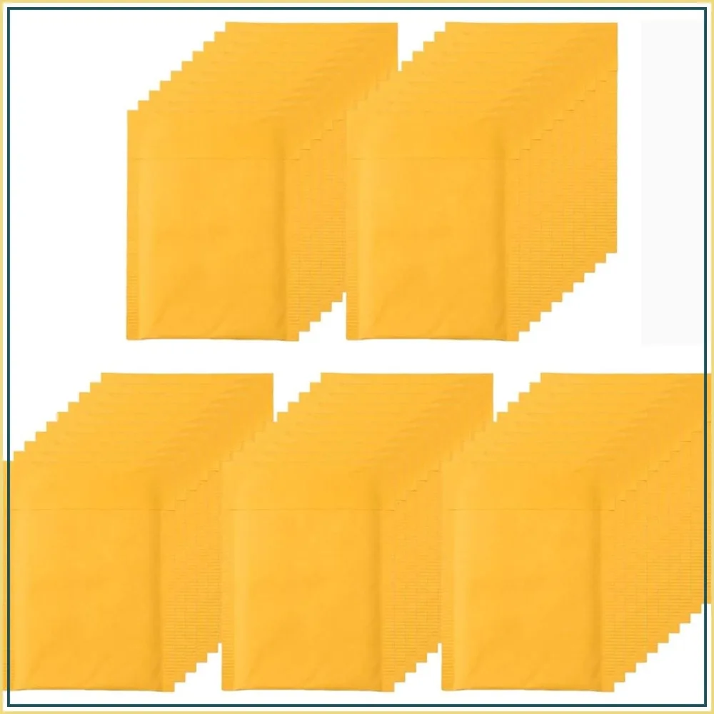 

5x7" Bubble Mailers 50 Pack, Kraft Padded Envelopes Self Seal, Lightweight Tear Resistant for Christmas Gifts