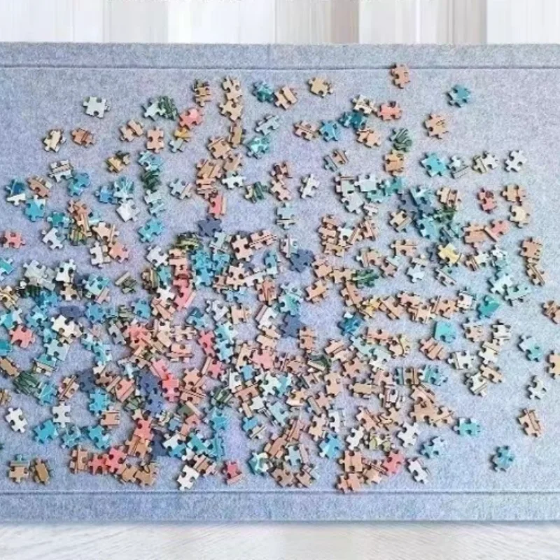 Puzzle Sorting Board Foldable With Stand Lid Children'S Puzzle Sorting Felt Board Holds 1000 DIY Puzzle Pieces Home Decorative