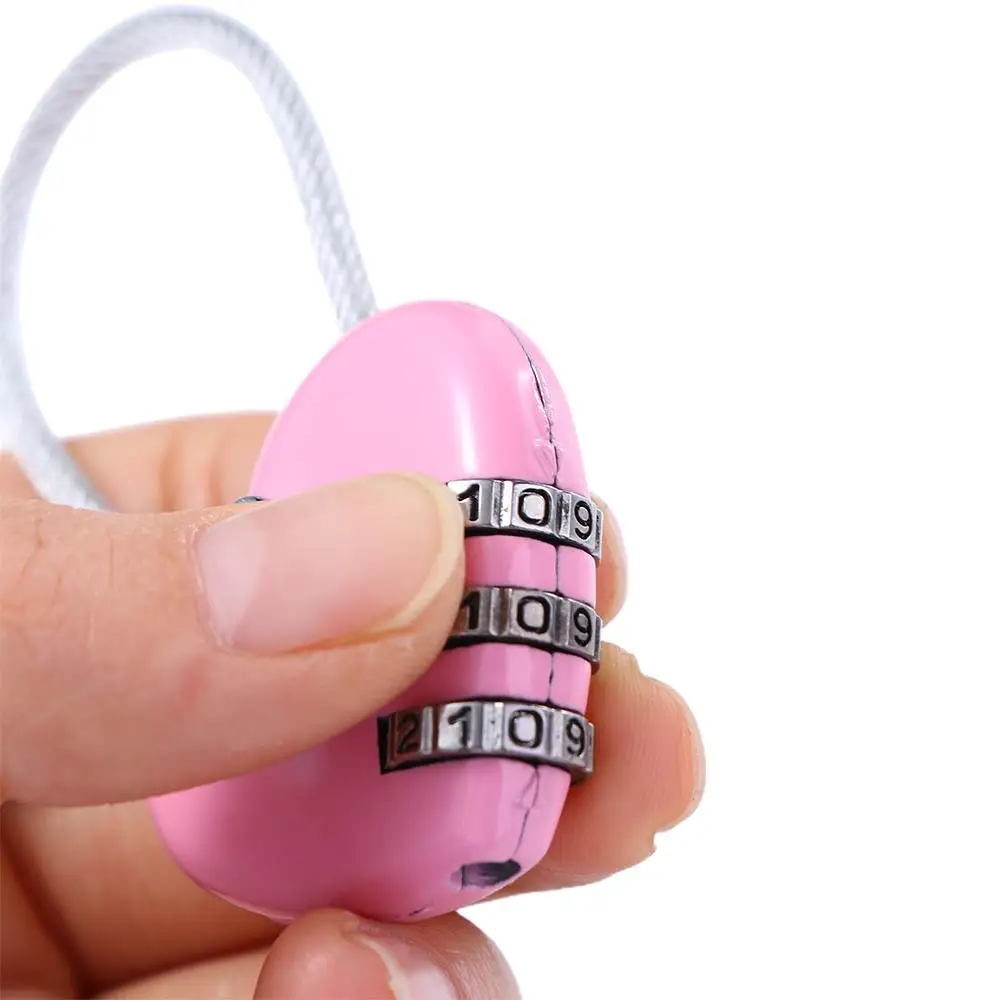 Lock Baggage Suitcase Gym Drawer Lock Heart Shape Padlock TSA Customs Code Lock Luggage Travel Lock Combination Padlock