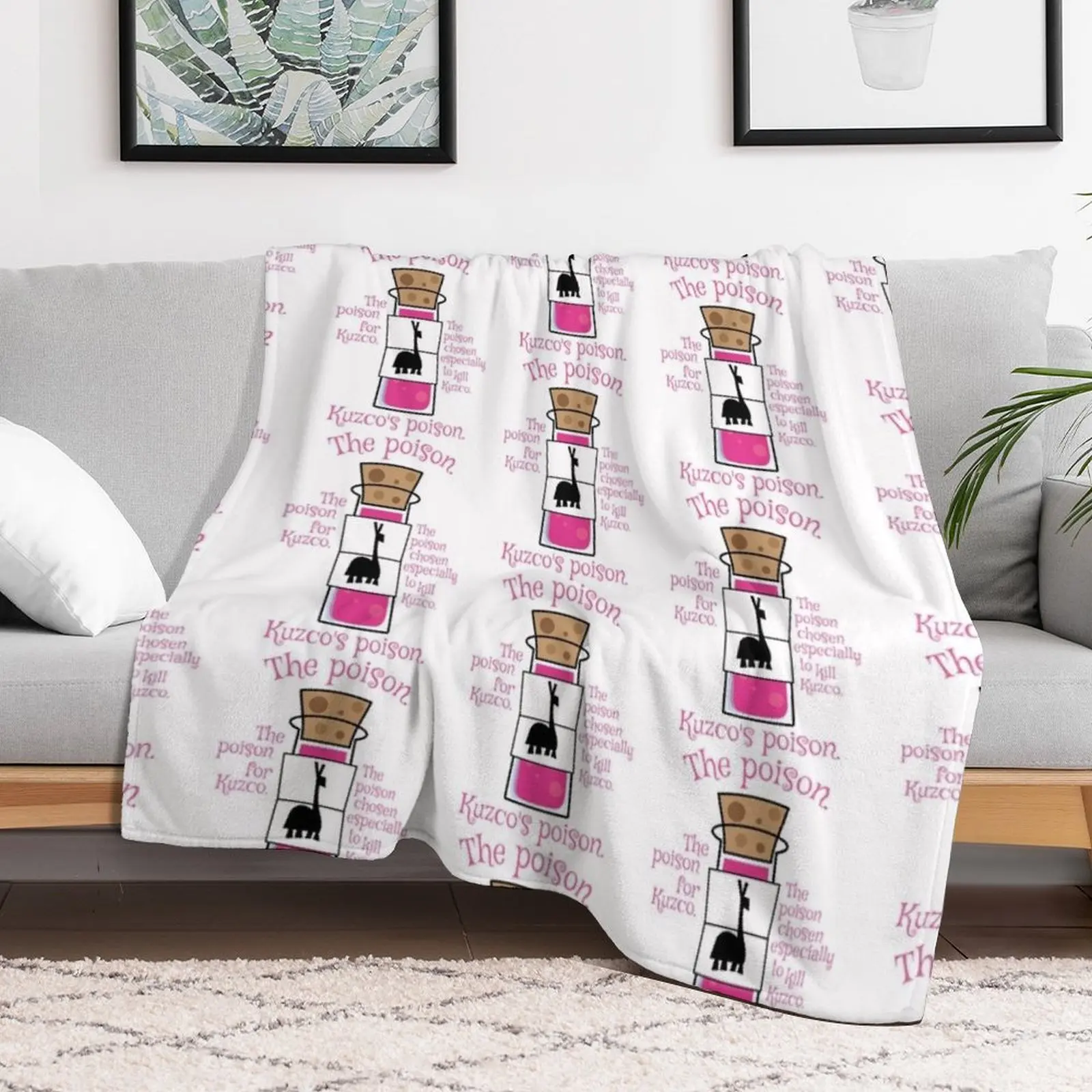 Kuzco_s Poison Throw Blanket cosplay anime Sofas Blankets