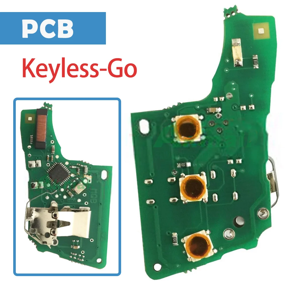 

Auto Remote Circuit Board ASK 434/315MHz 3 Buttons Megamos AES Chip Car PCB Panels MQB Platform Keyless-Go For Volkswagen