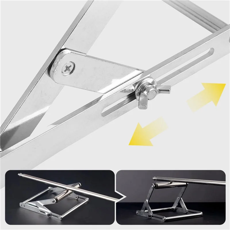 

ABPQ-Foldable Stainless Steel Stand Adjustable Cutting Machine Material Support Frame For Cutting Stand Workbench Lift