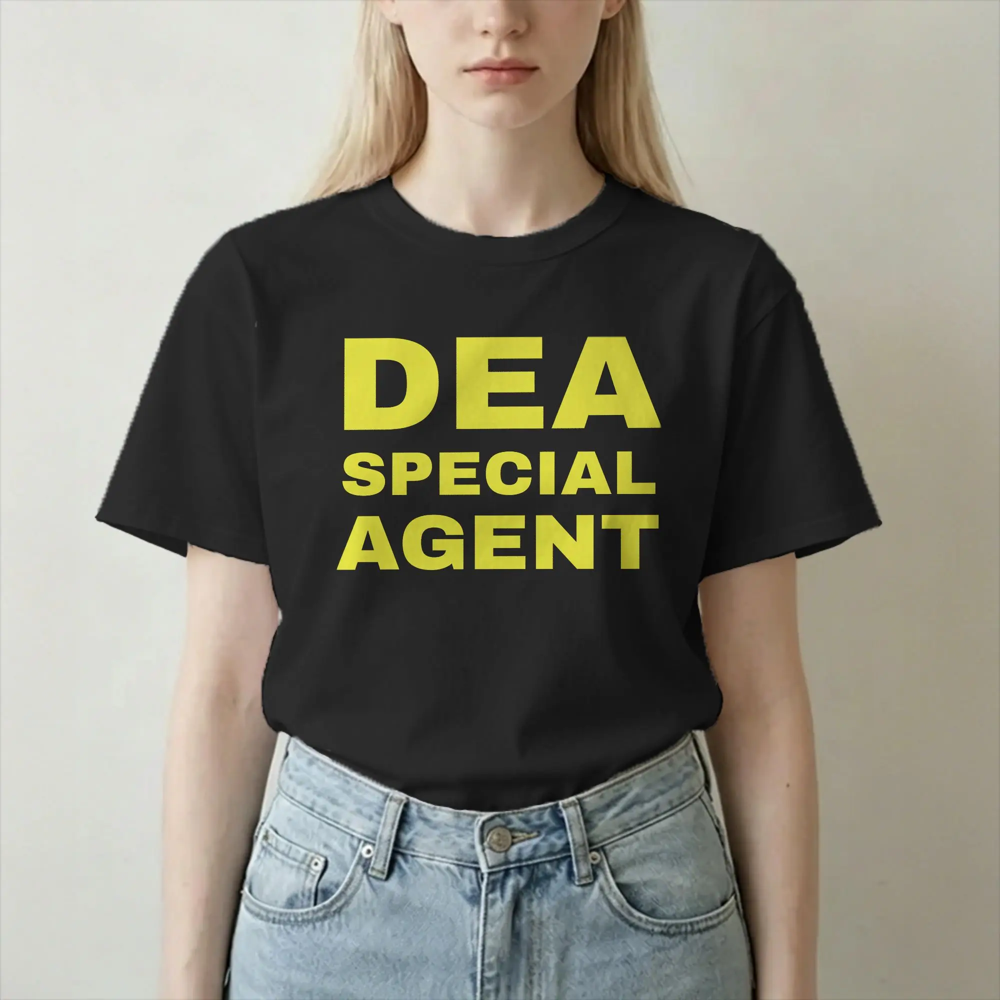 Men Women's DEA Special Agent USA T Shirts  100% Cotton Tops Fashion Short Sleeve Round Neck Tees 6XL T-Shirts