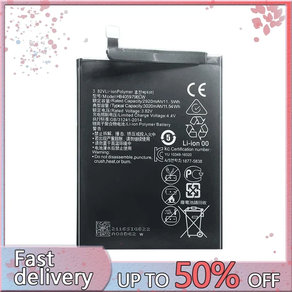 3020Mah HB405979ECW Battery For Huawei Y6 Pro 2017/For Honor 6 Play MYA-L11 MYA-L41 MYA-L03 L23 L02 L22