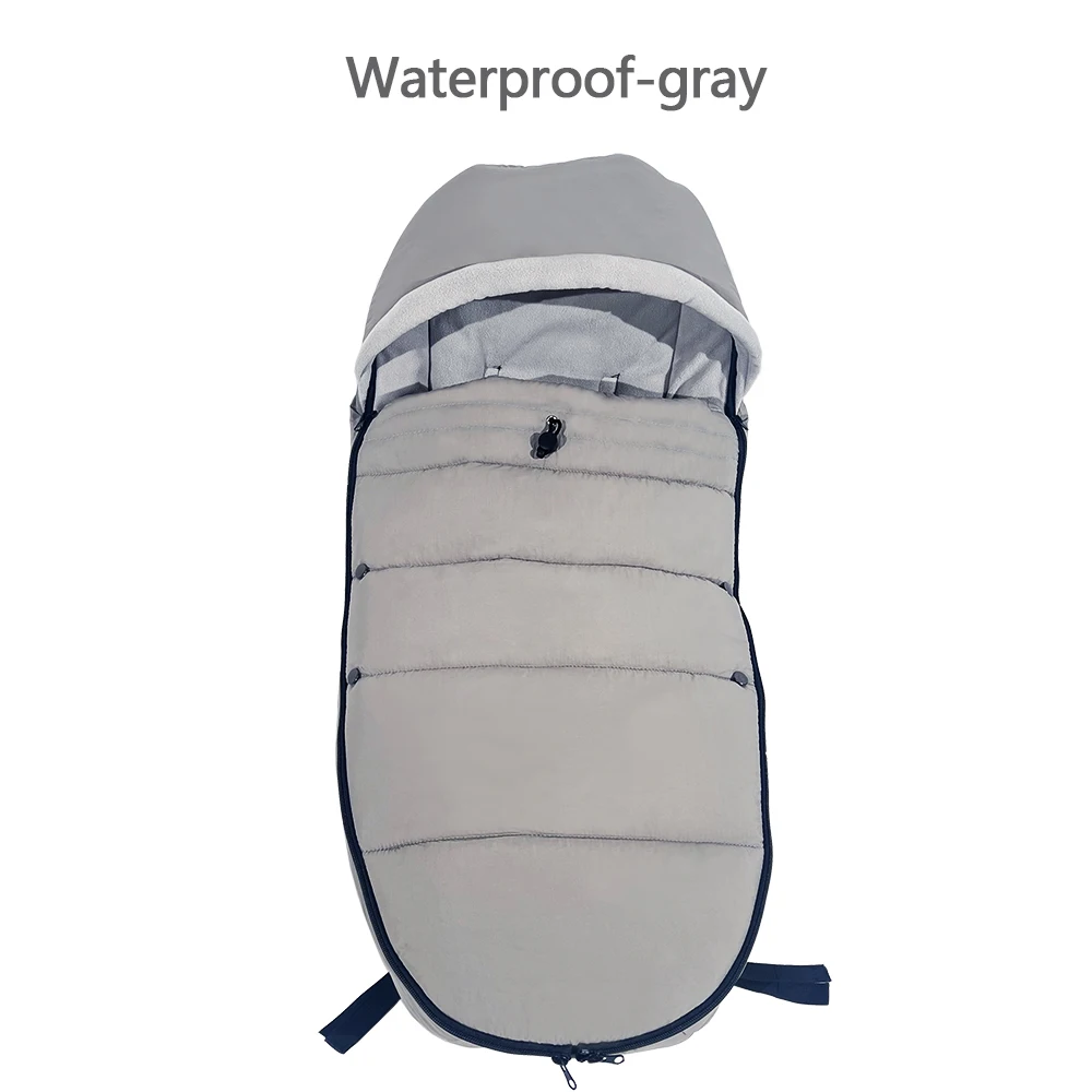 Carrinho de bebê footmuff universal apto para 95% carrinhos inverno meias quentes à prova dwaterproof água algodão saco dormir carrinho de bebê acessórios